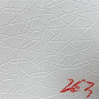 Tłoczona folia PVC o gramaturze 100 g stosowana do płytek gipsowych